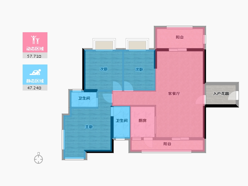 广东省-河源市-新城豪庭-98.95-户型库-动静分区