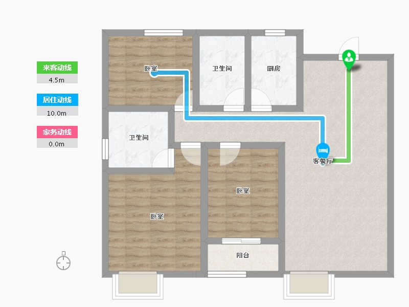 河北省-邢台市-滨河上智家园-87.35-户型库-动静线