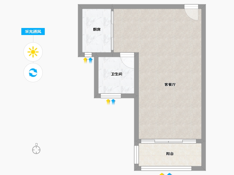 广西壮族自治区-防城港市-防城港恒大悦澜湾-43.20-户型库-采光通风