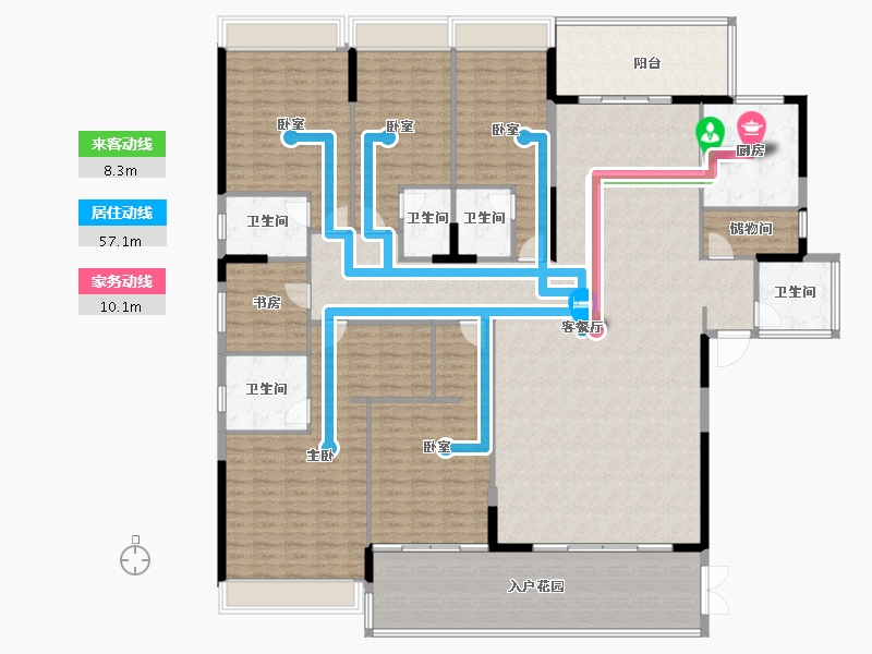 广东省-揭阳市-帝景城-267.97-户型库-动静线