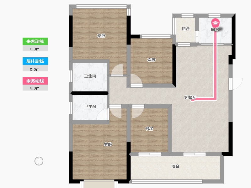 四川省-遂宁市-山屿湖·名门-98.84-户型库-动静线