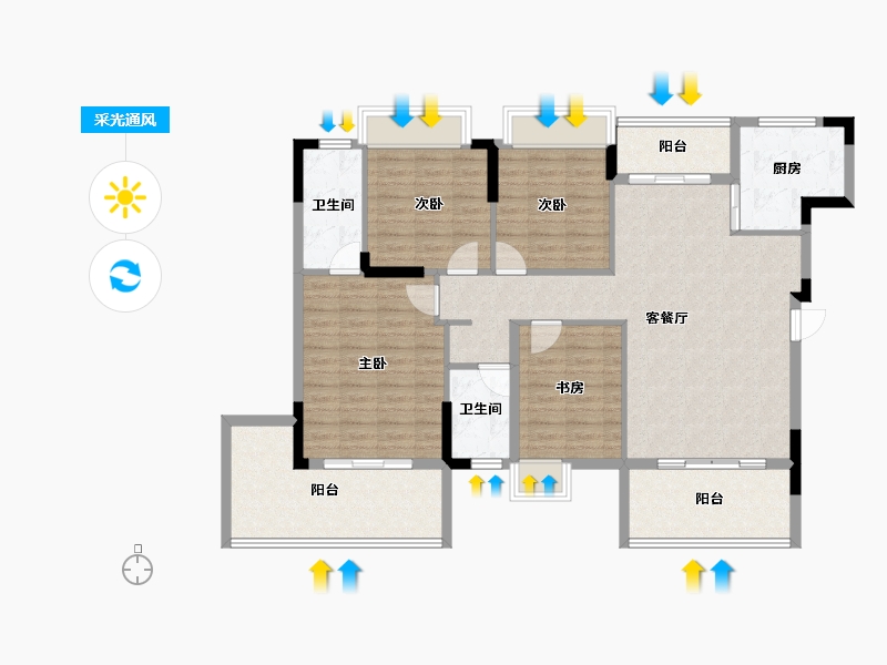 贵州省-铜仁市-仁山公园-120.28-户型库-采光通风