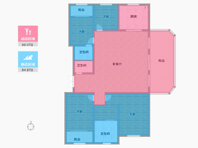 山东省-泰安市-龙湖公园里·公园里-166.52-户型库-动静分区