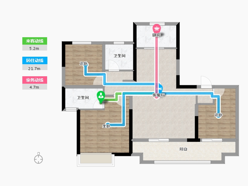 河南省-许昌市-招商公园与湖-97.60-户型库-动静线