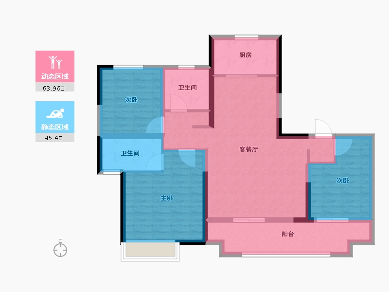 河南省-许昌市-招商公园与湖-97.60-户型库-动静分区