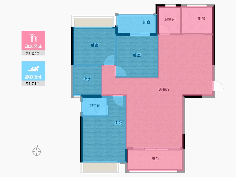 广东省-揭阳市-帝景城-117.00-户型库-动静分区