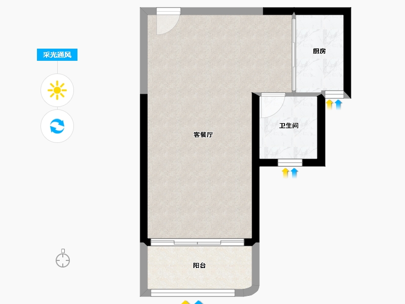 广西壮族自治区-防城港市-防城港恒大悦澜湾-43.20-户型库-采光通风