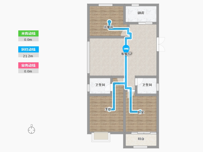 河北省-邢台市-盛世熙府大院-92.51-户型库-动静线