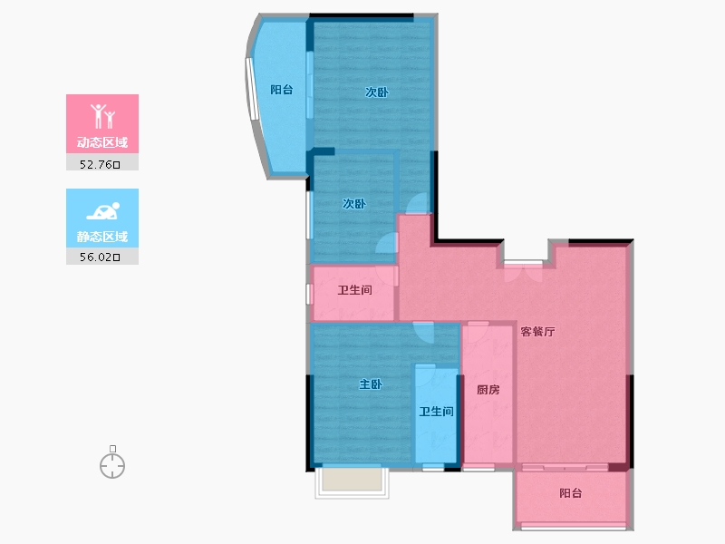 福建省-莆田市-塘宁湾优盘-98.75-户型库-动静分区