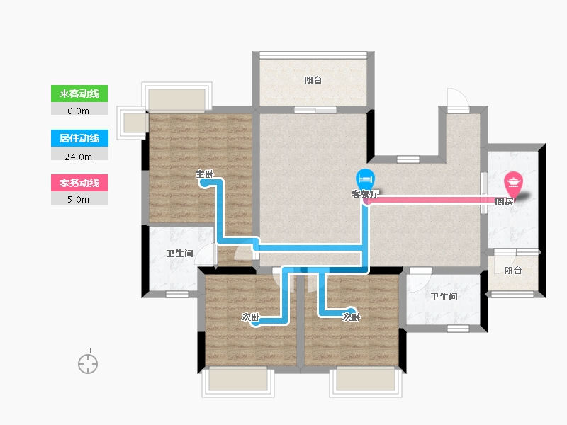 四川省-遂宁市-正泰·江湾国际-96.00-户型库-动静线