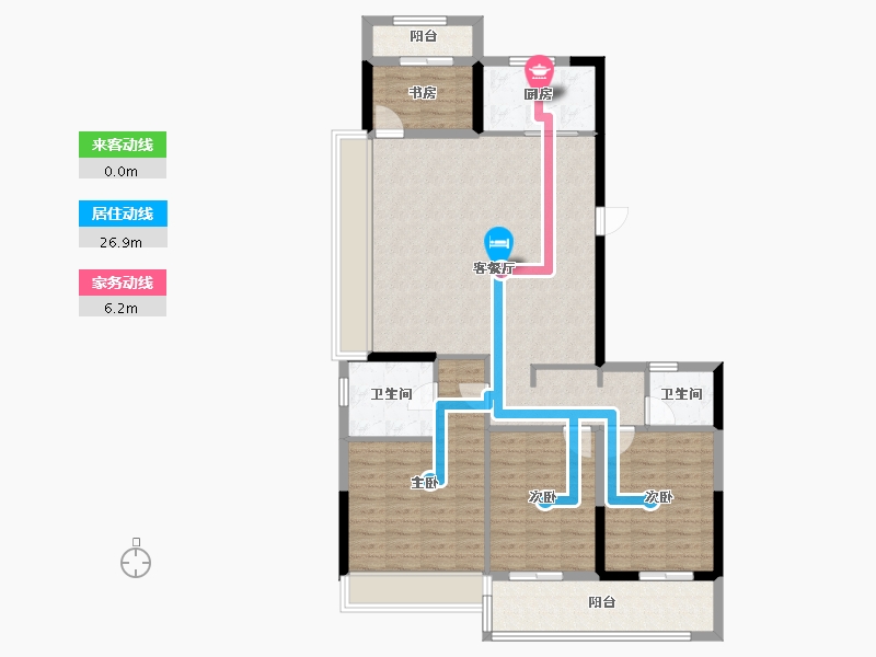 浙江省-温州市-新城旭辉未来海岸-111.20-户型库-动静线