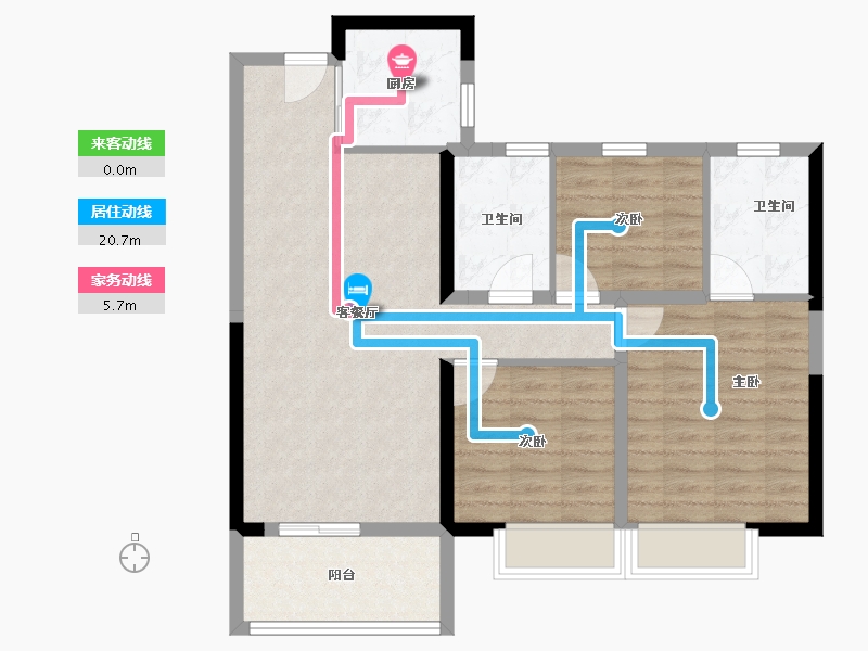 河南省-许昌市-融创观河宸院-87.20-户型库-动静线