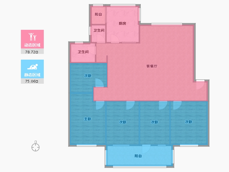 山东省-临沂市-富民小区-143.20-户型库-动静分区