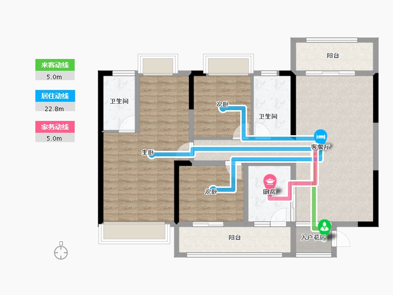 四川省-德阳市-花雨树香颂2期-107.98-户型库-动静线