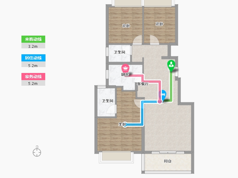 四川省-成都市-保利西汇智慧云城-86.40-户型库-动静线