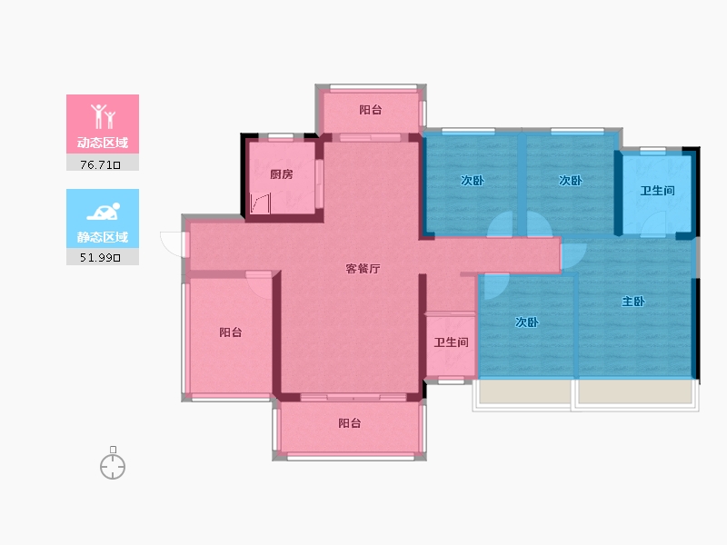 广西壮族自治区-防城港市-碧桂园-142.00-户型库-动静分区