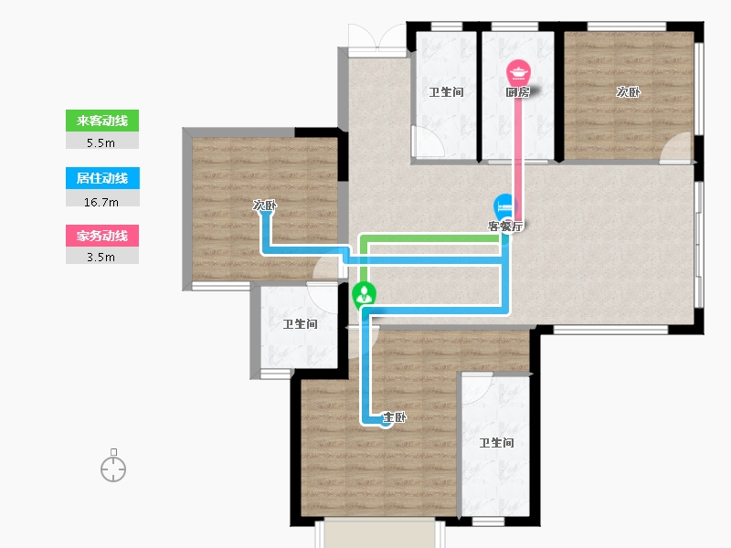 湖南省-株洲市-第四代住房未来社区-104.42-户型库-动静线