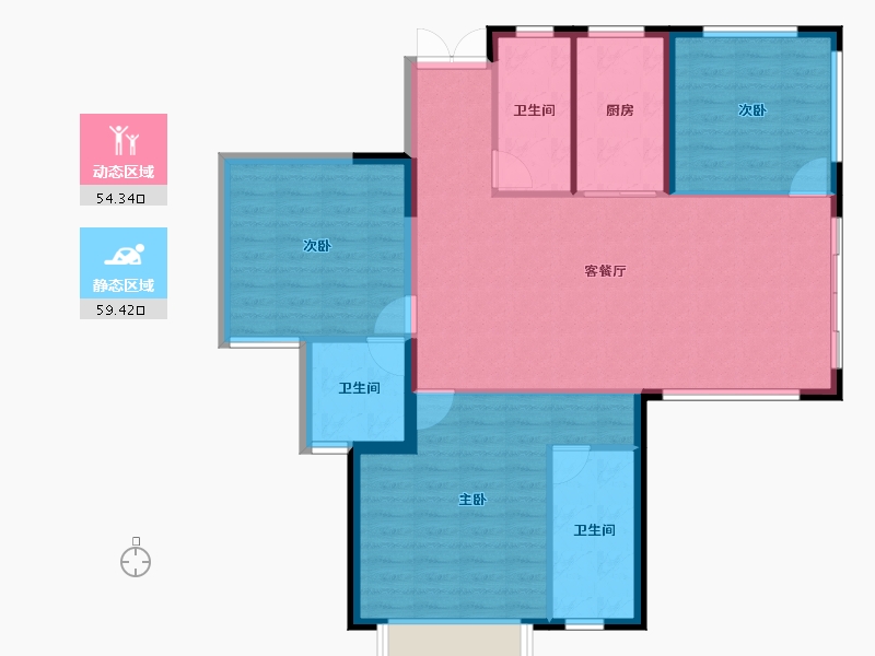 湖南省-株洲市-第四代住房未来社区-104.42-户型库-动静分区