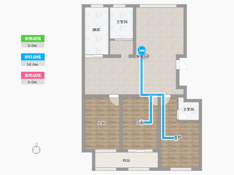 山东省-潍坊市-鑫雅苑-100.71-户型库-动静线