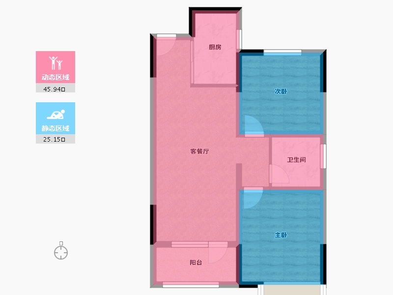 河北省-石家庄市-保利云上-62.86-户型库-动静分区