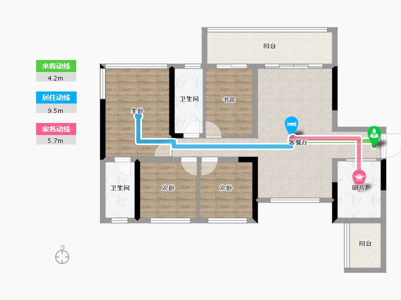 四川省-眉山市-高瑞熙悦府-97.01-户型库-动静线