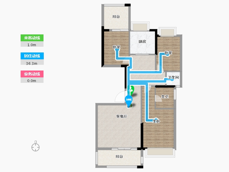 广东省-揭阳市-华美春天-110.02-户型库-动静线