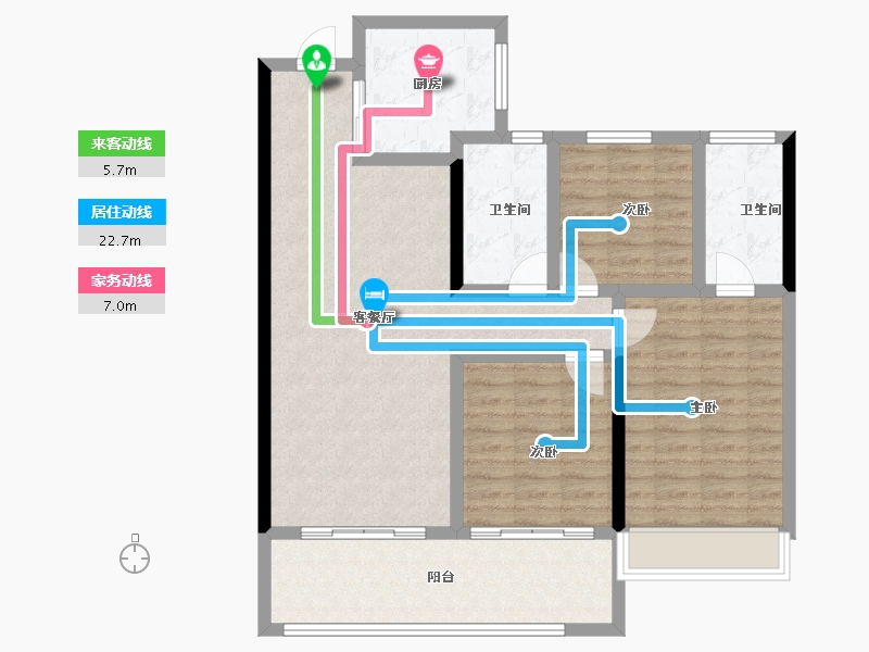 江苏省-常州市-常发珑玥-98.51-户型库-动静线