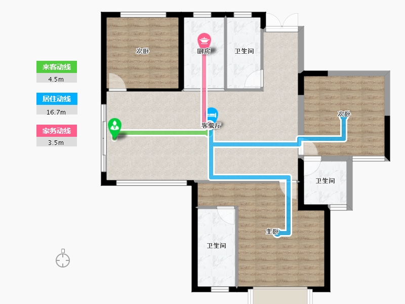 湖南省-株洲市-第四代住房未来社区-104.28-户型库-动静线