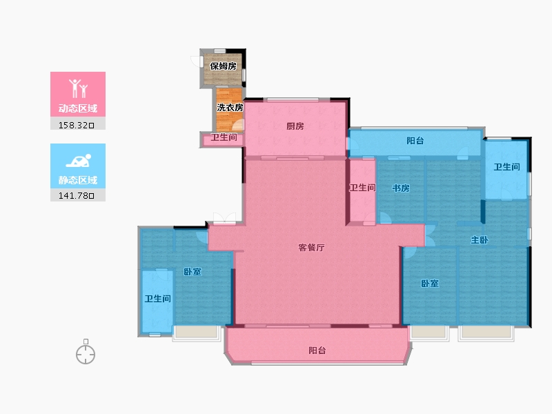 浙江省-温州市-天樾玺-288.00-户型库-动静分区