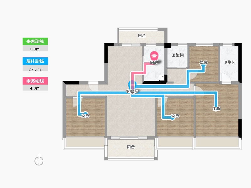 四川省-自贡市-凤凰城-97.07-户型库-动静线