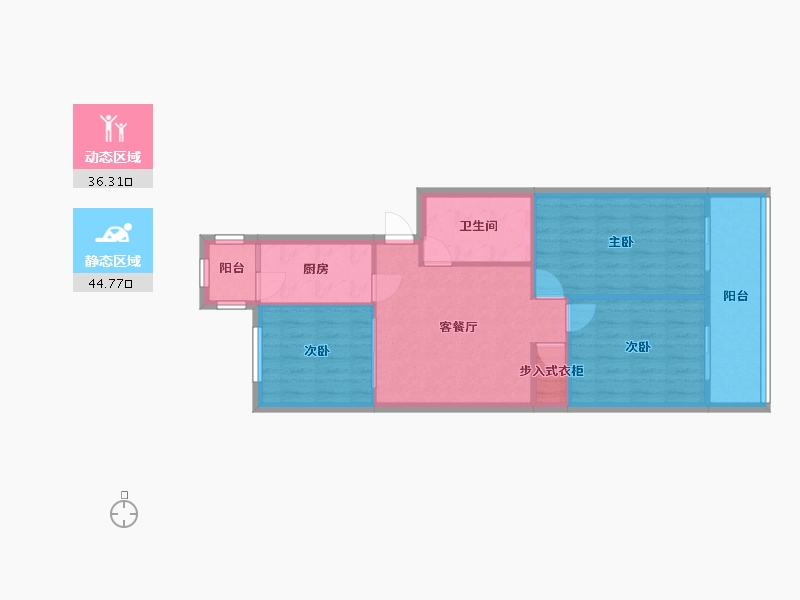 北京-北京市-方家村-85.00-户型库-动静分区