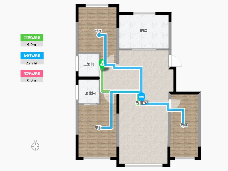 吉林省-松原市-锦绣江畔·龙栖湾-115.61-户型库-动静线