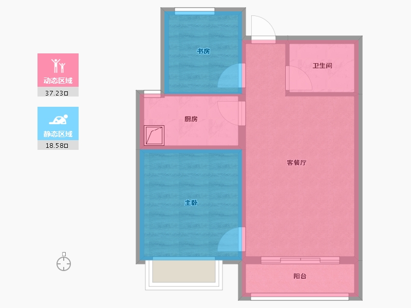 河北省-邯郸市-永丰-50.00-户型库-动静分区