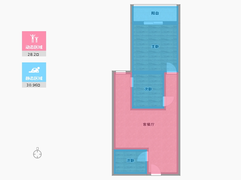 广西壮族自治区-玉林市-中鼎公园假日-58.00-户型库-动静分区