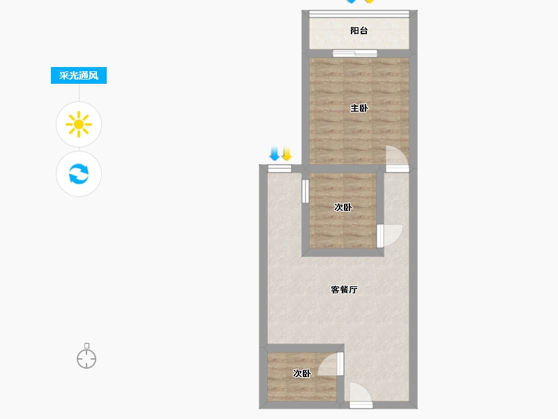 广西壮族自治区-玉林市-中鼎公园假日-58.00-户型库-采光通风