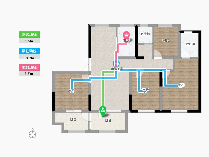 山东省-德州市-东城名著-100.00-户型库-动静线