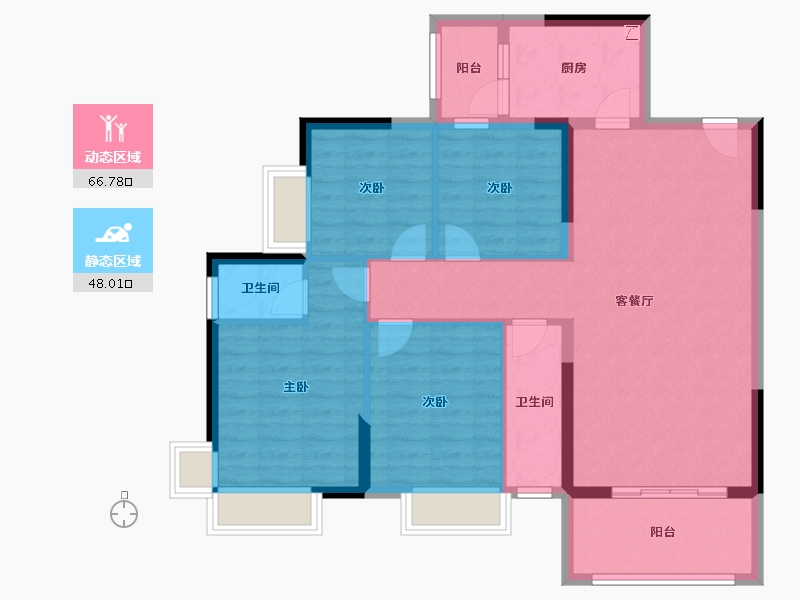 广东省-河源市-新城豪庭-103.18-户型库-动静分区