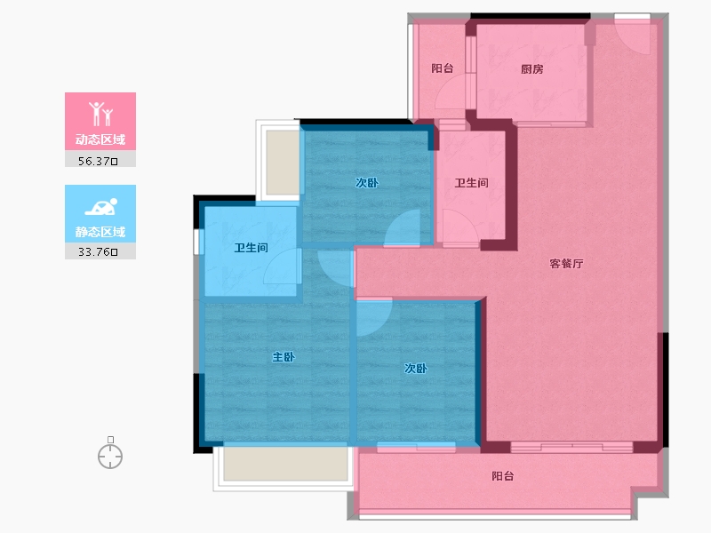 广东省-阳江市-伴山溪谷-80.56-户型库-动静分区