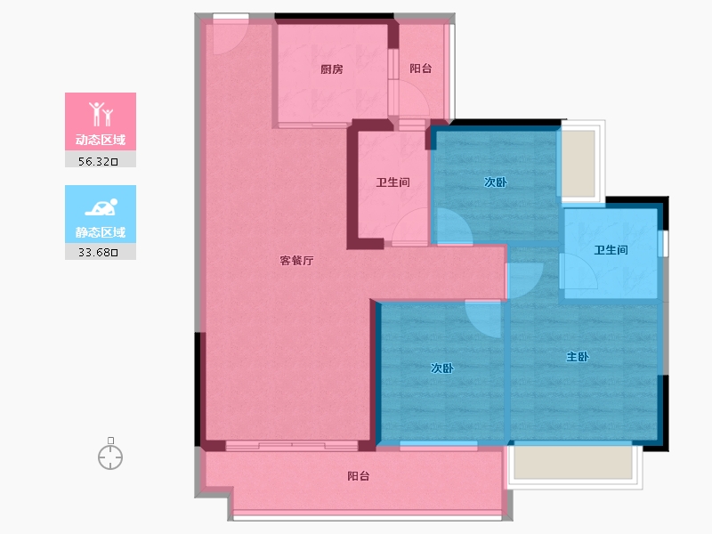 广东省-阳江市-伴山溪谷-80.15-户型库-动静分区