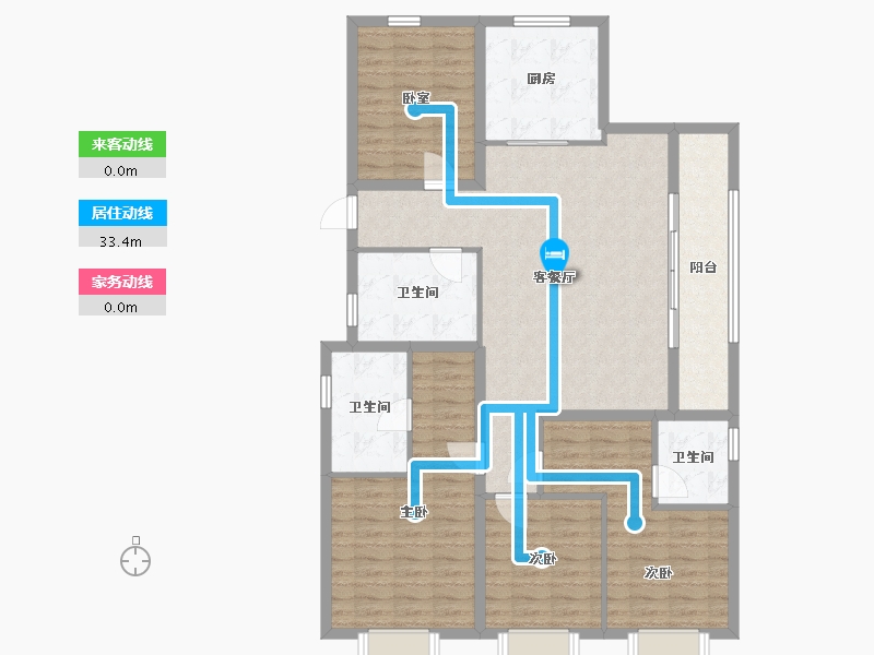 浙江省-金华市-万家风华-120.00-户型库-动静线