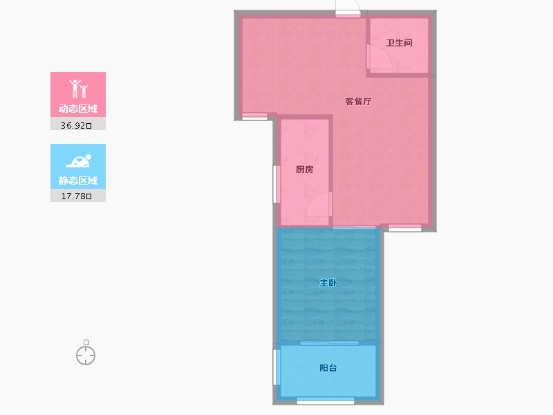 福建省-福州市-沿山佳园-52.00-户型库-动静分区