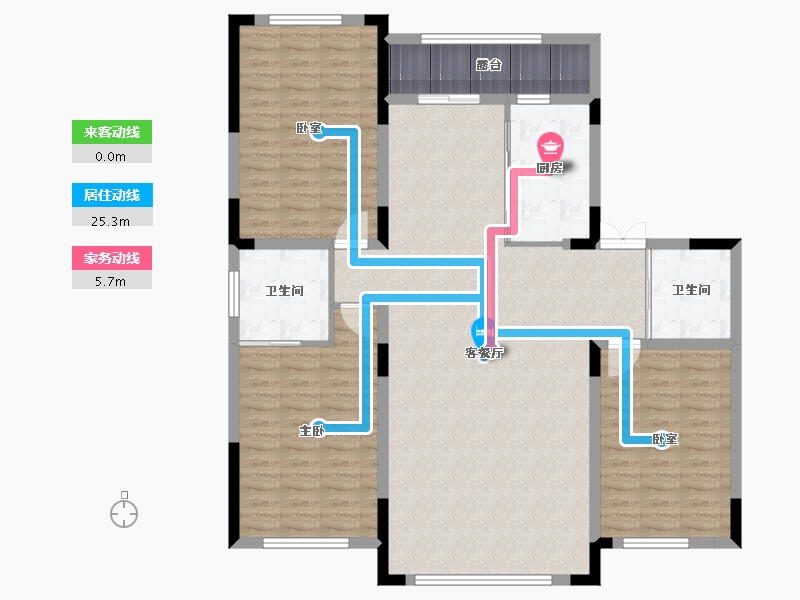 吉林省-松原市-锦绣江畔·龙栖湾-124.10-户型库-动静线