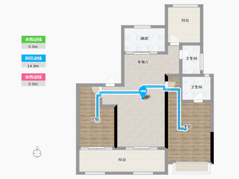 江苏省-常州市-常发珑玥-110.15-户型库-动静线