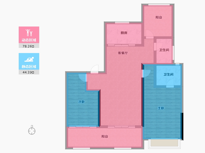 江苏省-常州市-常发珑玥-110.15-户型库-动静分区