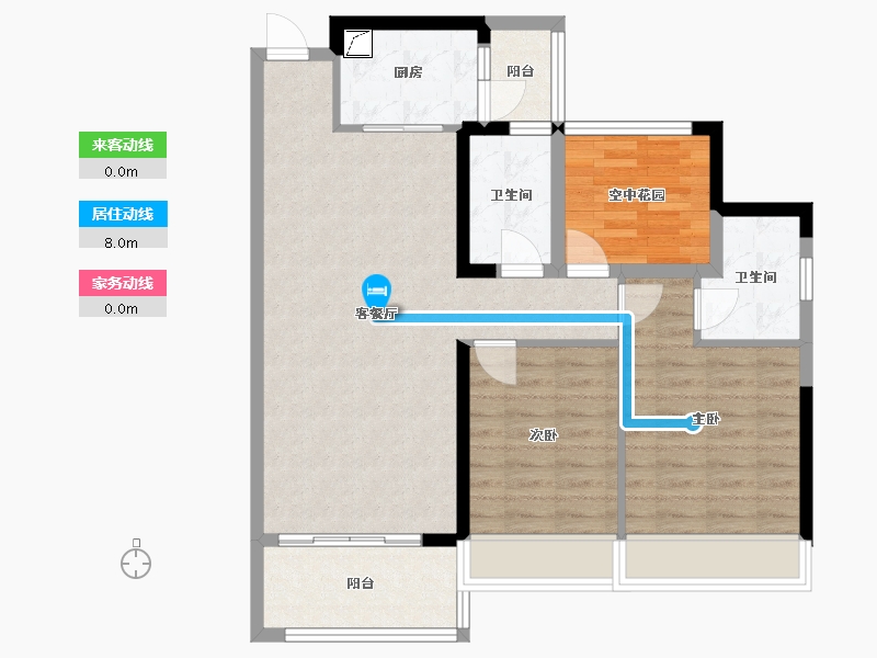 河南省-开封市-丰庆家园-85.00-户型库-动静线