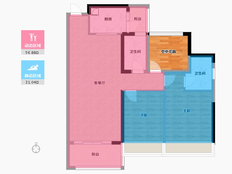 河南省-开封市-丰庆家园-85.00-户型库-动静分区