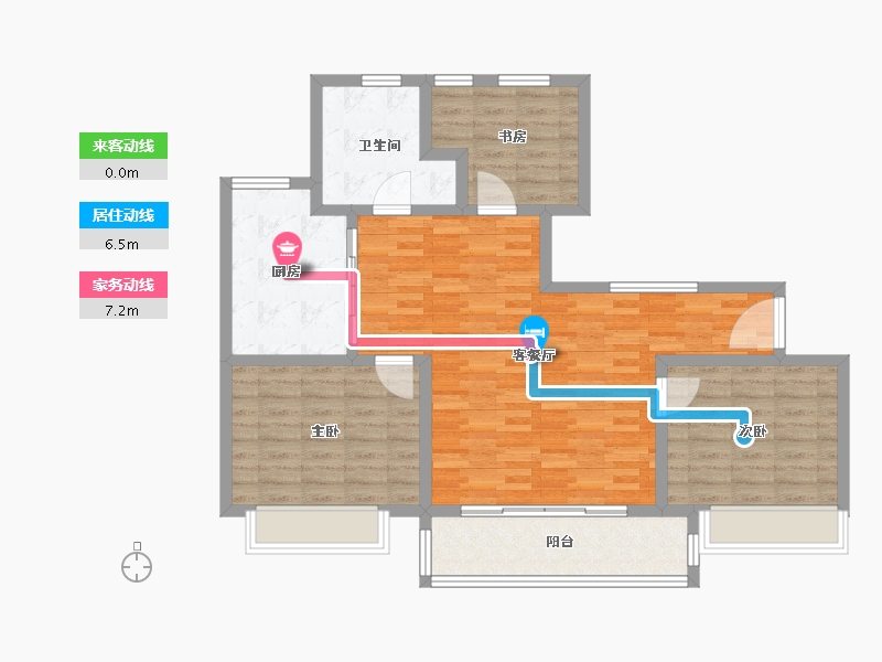 山东省-济宁市-火炬仁里-97.86-户型库-动静线