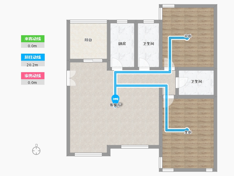 河北省-承德市-瓏璟苑-100.01-户型库-动静线