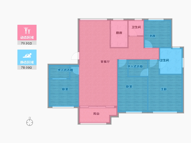 河南省-开封市-绿城·桃李春风-137.60-户型库-动静分区