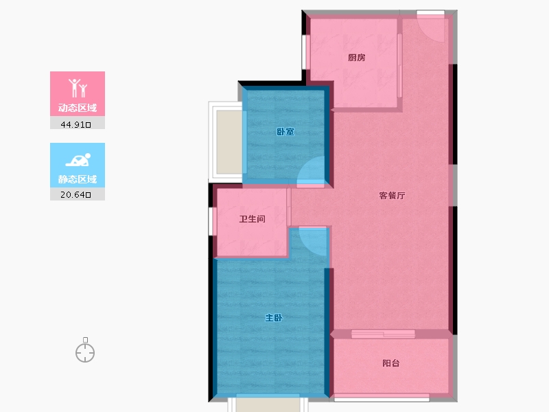 广西壮族自治区-防城港市-防城港恒大悦澜湾-58.40-户型库-动静分区